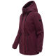 Navahoo Lächelstern Damenjacke in Woll-Optik gefüttert Wine Größe XS - Gr.34