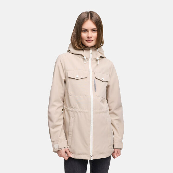 Marikoo Sohaa Damen Parka Light Taupe Größe XXXL - Gr.46