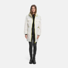 Marikoo Trüffelbonbon Damen Mantel Offwhite Größe M - Gr.38