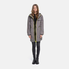 Marikoo Trüffelbonbon Damen Mantel Grey Größe L - Gr.40
