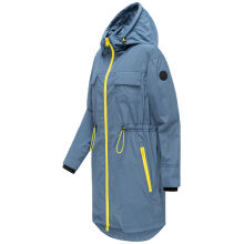 Marikoo Trüffelbonbon Damen Mantel Dusty Blue Größe S - Gr.36