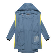 Marikoo Trüffelbonbon Damen Mantel Dusty Blue Größe L - Gr.40
