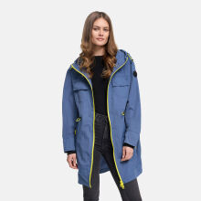 Marikoo Trüffelbonbon Damen Mantel Dusty Blue Größe XL - Gr.42