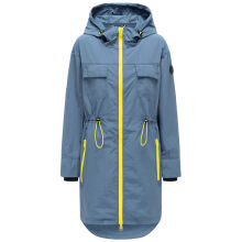 Marikoo Trüffelbonbon Damen Mantel Dusty Blue Größe XL - Gr.42