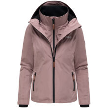 Marikoo Erdbeere Damen Übergangsjacke leicht gefüttert mit Kapuze Mauve-Größe XS - Gr. 34