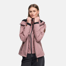 Marikoo Erdbeere Damen Übergangsjacke leicht gefüttert mit Kapuze Mauve-Größe S - Gr. 36