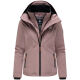 Marikoo Erdbeere Damen Übergangsjacke leicht gefüttert mit Kapuze Mauve-Größe S - Gr. 36