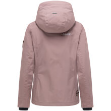 Marikoo Erdbeere Damen Übergangsjacke leicht gefüttert mit Kapuze Mauve-Größe M - Gr. 38