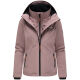 Marikoo Erdbeere Damen Übergangsjacke leicht gefüttert mit Kapuze Mauve-Größe M - Gr. 38