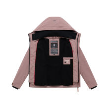 Marikoo Erdbeere Damen Übergangsjacke leicht gefüttert mit Kapuze Mauve-Größe XXL - Gr. 44
