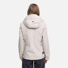 Marikoo Erdbeere Damen Übergangsjacke leicht gefüttert mit Kapuze Bone-Größe 3XL - Gr. 46