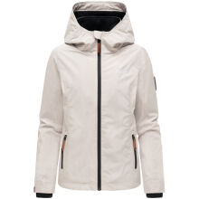 Marikoo Erdbeere Damen Übergangsjacke leicht gefüttert mit Kapuze Bone-Größe 3XL - Gr. 46