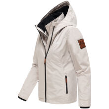 Marikoo Erdbeere Damen Übergangsjacke leicht gefüttert mit Kapuze Bone-Größe 3XL - Gr. 46