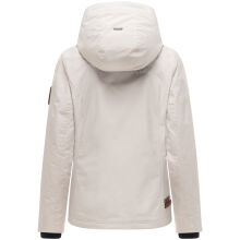 Marikoo Erdbeere Damen Übergangsjacke leicht gefüttert mit Kapuze Bone-Größe 3XL - Gr. 46