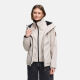 Marikoo Erdbeere Damen Übergangsjacke leicht gefüttert mit Kapuze Bone-Größe 3XL - Gr. 46