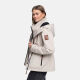 Marikoo Erdbeere Damen Übergangsjacke leicht gefüttert mit Kapuze Bone-Größe 3XL - Gr. 46